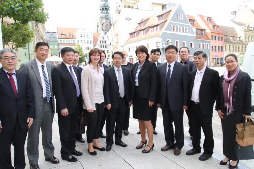 Eine Delegation aus Yandu ist noch bis Samstag in Zwickau zu Gast. Foto: Alice Jagals