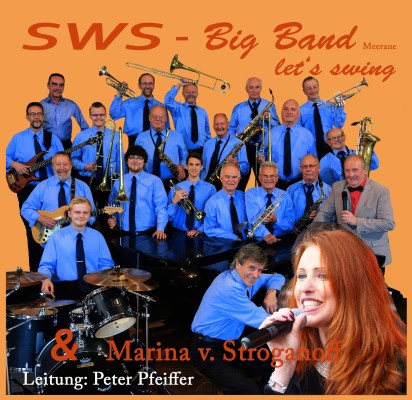 Die SWS Big-Band wird gemeinsam mit Marina von Stroganf in der Meeraner Stadthalle auftreten. Foto: Band