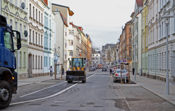 Seit Mittwochnachmittag ist die Kreisigstraße wieder befahrbar. Foto: Alice Jagals