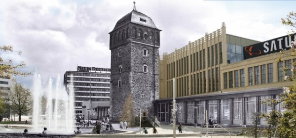 Der Bau der Galerie Roter Turm galt als Initialzündung für die Chemnitzer Innenstadt. Doch heute hat das Stadtzentrum mit einer Reihe von Ladenschließungen zukämpfen. Foto: Montage 