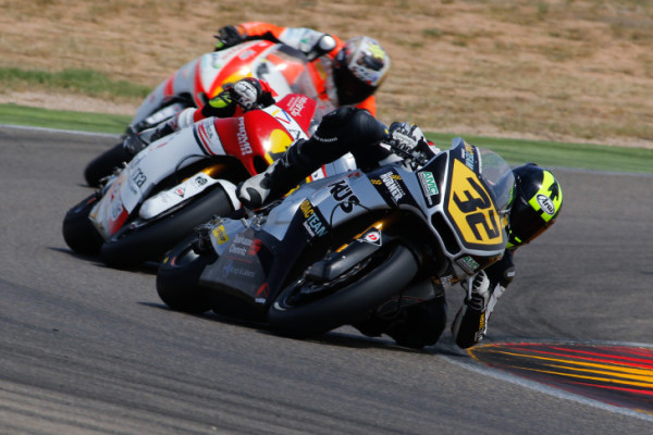 Max Enderlein in Action in Spanien bei der FIM Moto2 Europameisterschaft. Foto: Photoclick Agencia