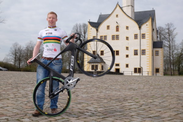 Die Messe „Fahr Rad Chemnitz“ erhält weltmeisterliche Unterstützung von Joachim Eilers, dem amtierenden Weltmeister im 1.000-Meter-Zeitfahren und Keirin Foto:mü