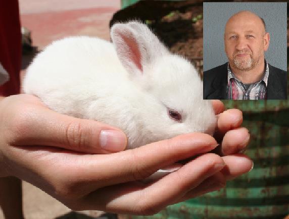 Tierarzt Frank Scholz aus Olbernhau ist Experte für Kaninchen, Fachmann in Sachen Chinaseuche.