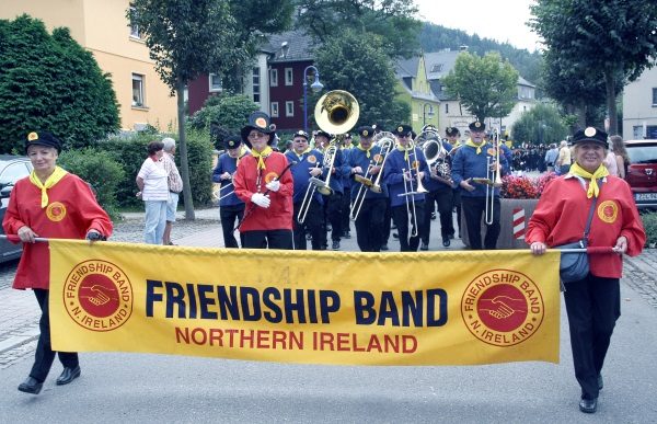 Friendship Band - Northern Ireland (Nordirland) beim Festumzug am Freitag.